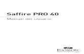 Saffire PRO 40 - Manual Del Usuario