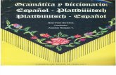 Gramática y Diccionario Español-plattdüütsch