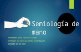 Semiología de mano