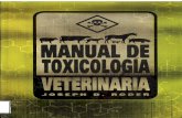 MANUAL DE TOXICOLOGÍA VETERINARIA - JOSEPH D RODER
