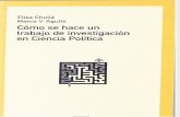 Como Se Hace Un Trabajo de Investigacion en Ciencia Politica - Elisa Chulia Marco v Agullo