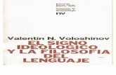 El Signo Ideologico y La Filosofia Del Lenguaje - Voloshinov