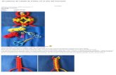 10 cadenas de calado de 4 hilos en el arte del macramé