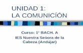 UNIDAD 1 - LA COMUNICACIÓN