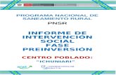 Informe Intervencion Socialfase de Preinversion - Ichuniari