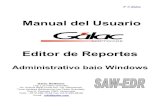 Manual de Usuario Editor de Reportes Guia de Adiestramiento