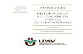 ANTOLOGÍA HISTORIA DE LA EDUCACIÓN EN MEXICO