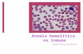 Anemia hemolítica no inmune