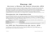 Tema 16 - Acceso a Base de Datos Usando JPA