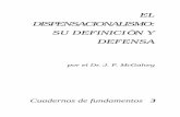 El Dispensacionalismo su definición y defensa