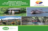 Manual para la Gestión Operativa de las Áreas Protegidas del Ecuador