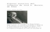 Algunas minucias del lenguaje de José G. Moreno de Alba
