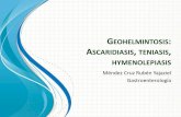 Geohelmintosis, Ascaris, Hymenolepiasis, Teniasis (1)