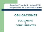 603 Obligaciones Solidarias y Concurrentes - 2013