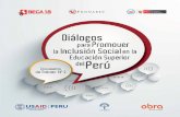 Diálogos para Promover la Inclusión Social en la Educación Superior del Perú