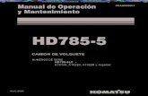 Manual Operacion Mantenimiento Camion Minero Hd 785 5 Komatsu
