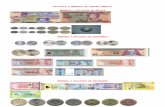 Billetes o monedas de centro América