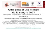 Guía para el uso clinico de la sangre 2007