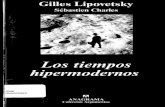 G Lipovetsky Los Tiempos Hipermodernos