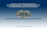 Manual de Instrucciones Contables para Entidades Sujetas a la Vigilancia e Inspección de la Superintendencia de Bancos