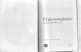 Emmanuel Mounier - Què sé yo. El personalismo