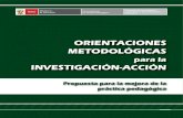 Orientaciones Metodológicas para la Investigación-Acción