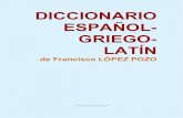 Diccionario español - griego - latín