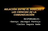 RELACIÓN ENTRE EL DERECHO Y LAS CIENCIAS DE LA COMUNICACIÓN (1)