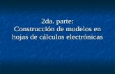 Construcción de Modelos en hojas de cálculo