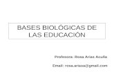BASES BIOLÓGICAS DE LAS EDUCACIÓN