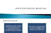 PATOLOGIA BUCAL displasias