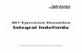 801 Ejercicios Resueltos de Integral Indefinida