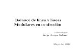 Balance de línea y líneas modulares en confección 1