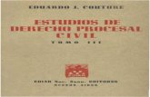 Estudios de Derecho Procesal Civil - Tomo III - Eduardo Couture