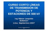 Curso de LL.TT 500 kV