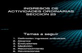 SECCION 23 INGRESOS DE ACTIVIDADES ORDINARIAS.ppt