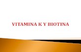 Vitamina K y Biotina
