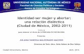 Identidad, Ser Mujer y Abortar