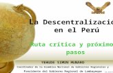 La Descentralización en el Perú-YEHUDE SIMON