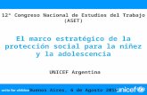El marco estratégico de protección social para la niñez y adolescencia