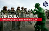 Informe Anual Situación de Derechos Humanos en Venezuela 2014