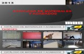 Catálogo de Materiales y Acabados 2013