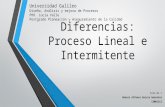 Diferencias proceso lineal e intermitente