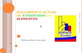 ETIQUETADO ACTUAL DE ALIEMENTES (ECUADOR)