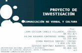 Presentacio propuesta investigacion (comunicacion no verbal y cultural)