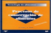 Procesos de Conservacion de Alimentos  - Ana Casp - Jose Requena