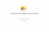 Context, estratègia i oportunitat | Fundació Pere Tarrés