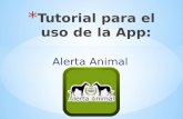 Tutorial para el uso de la app Alerta Animal