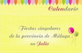 Fiestas Singulares de la provincia de Málaga en Julio