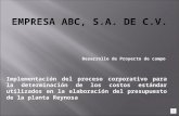 Proyecto de Desarrollo de campo -Empresa abc, s a de c v 1